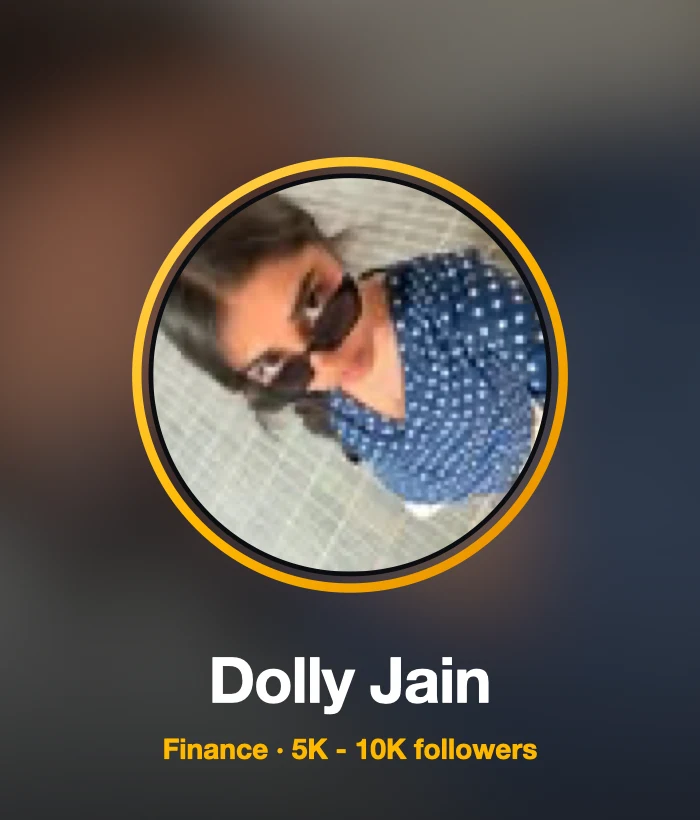 Dolly Jain — Finance Influencer