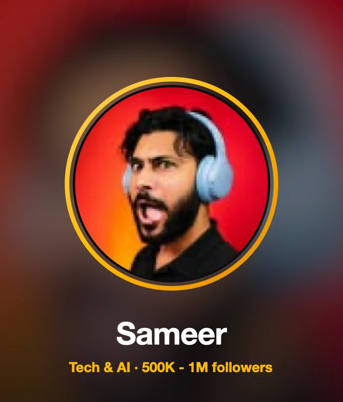 Sameer — Tech & AI Influencer
